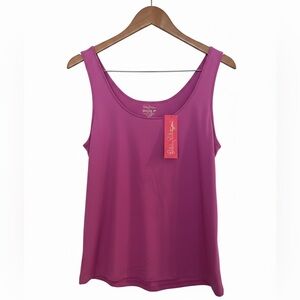 NWT XL Lilly Pulitzer Luxletic Sunray Bra Tank, Purple Quart